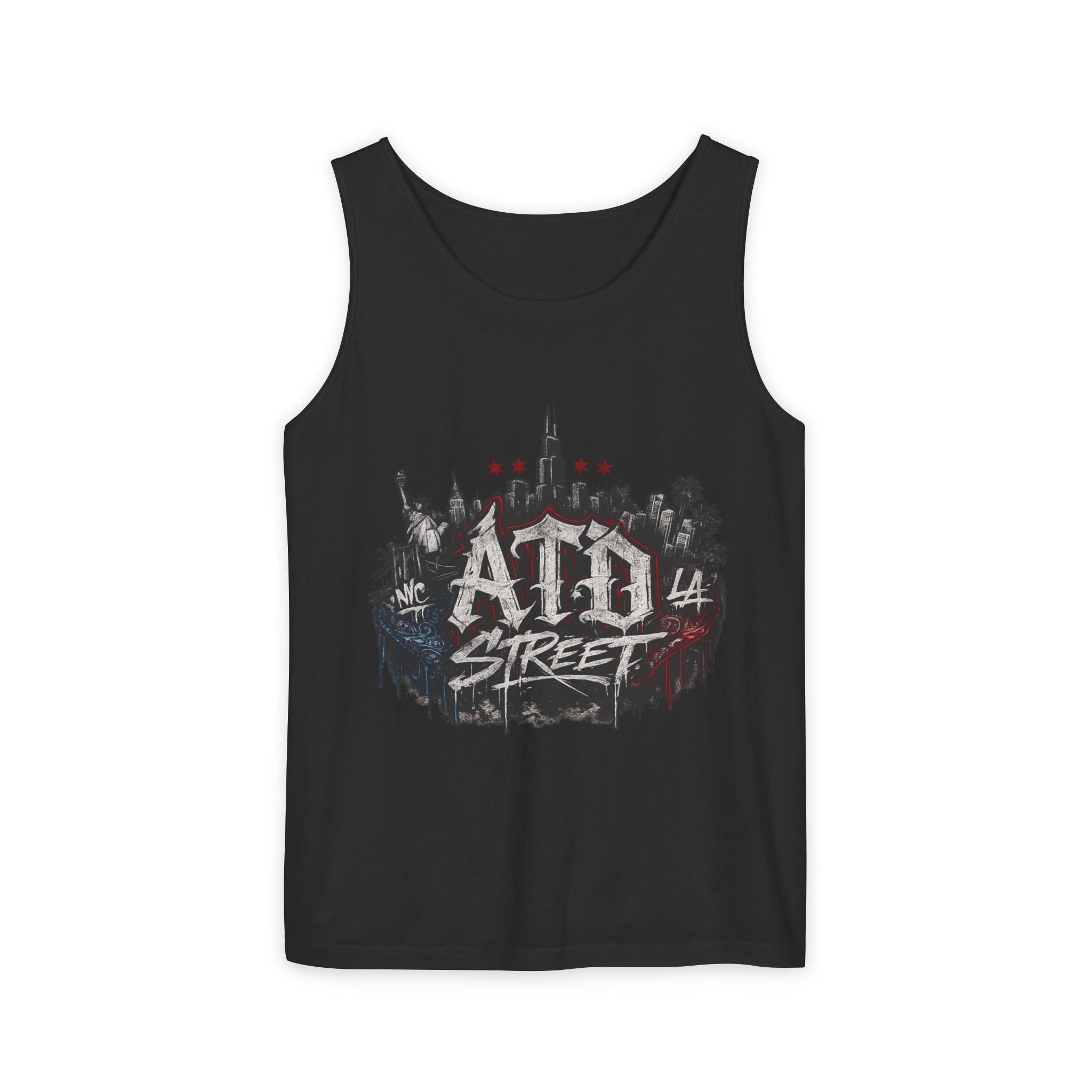 ATD Street Tank Top — Austin Skyline Graffiti Tank