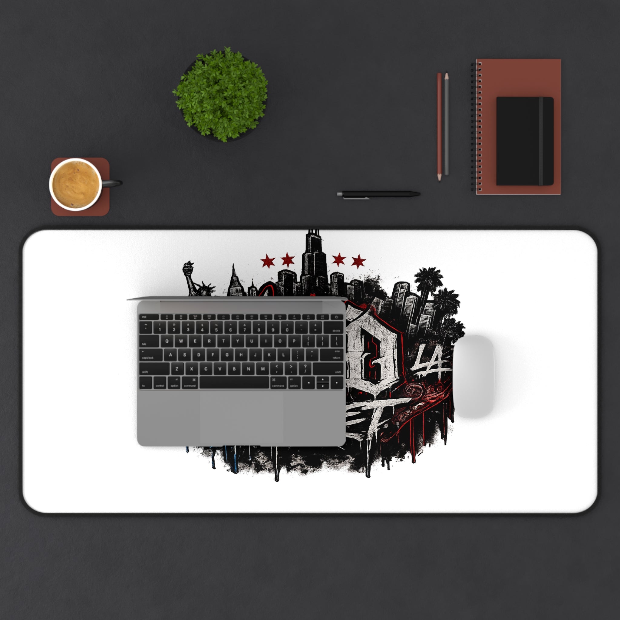Street City Desk Mat — ATD Street Graffiti Skyline Gaming Mouse Pad