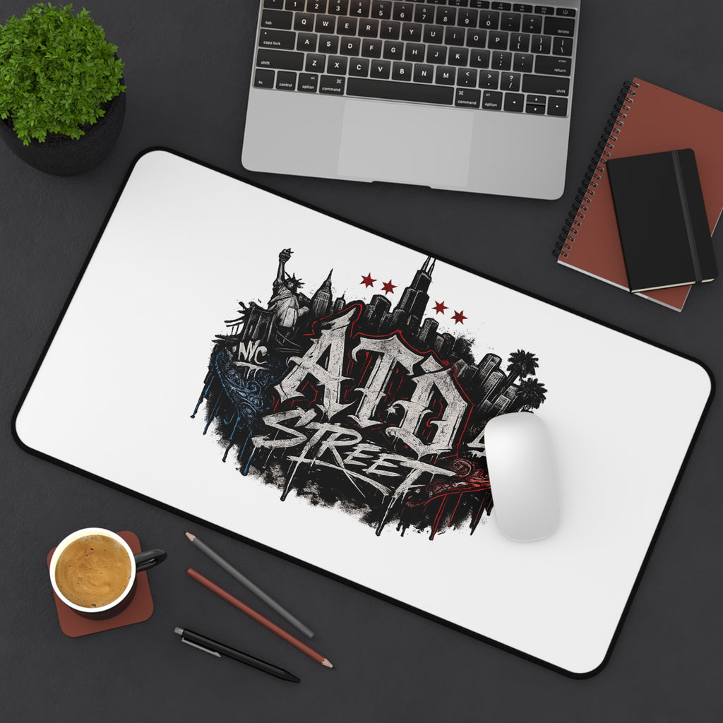 Street City Desk Mat — ATD Street Graffiti Skyline Gaming Mouse Pad