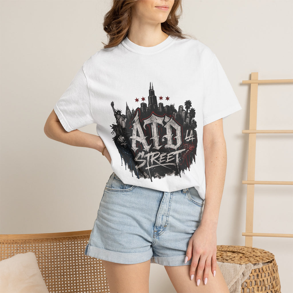 Street City T-Shirt — ATD Street Graffiti Skyline Tee