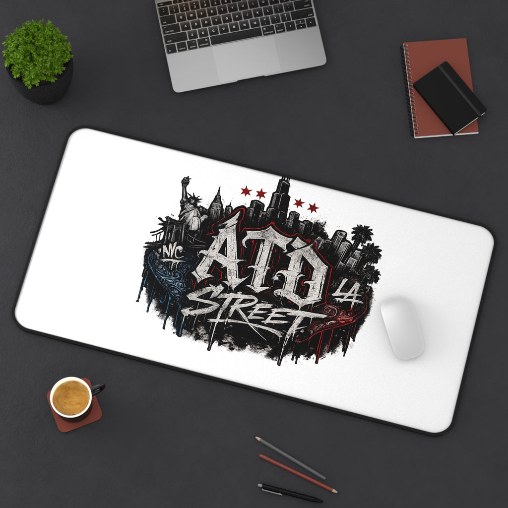 Street City Desk Mat — ATD Street Graffiti Skyline Gaming Mouse Pad