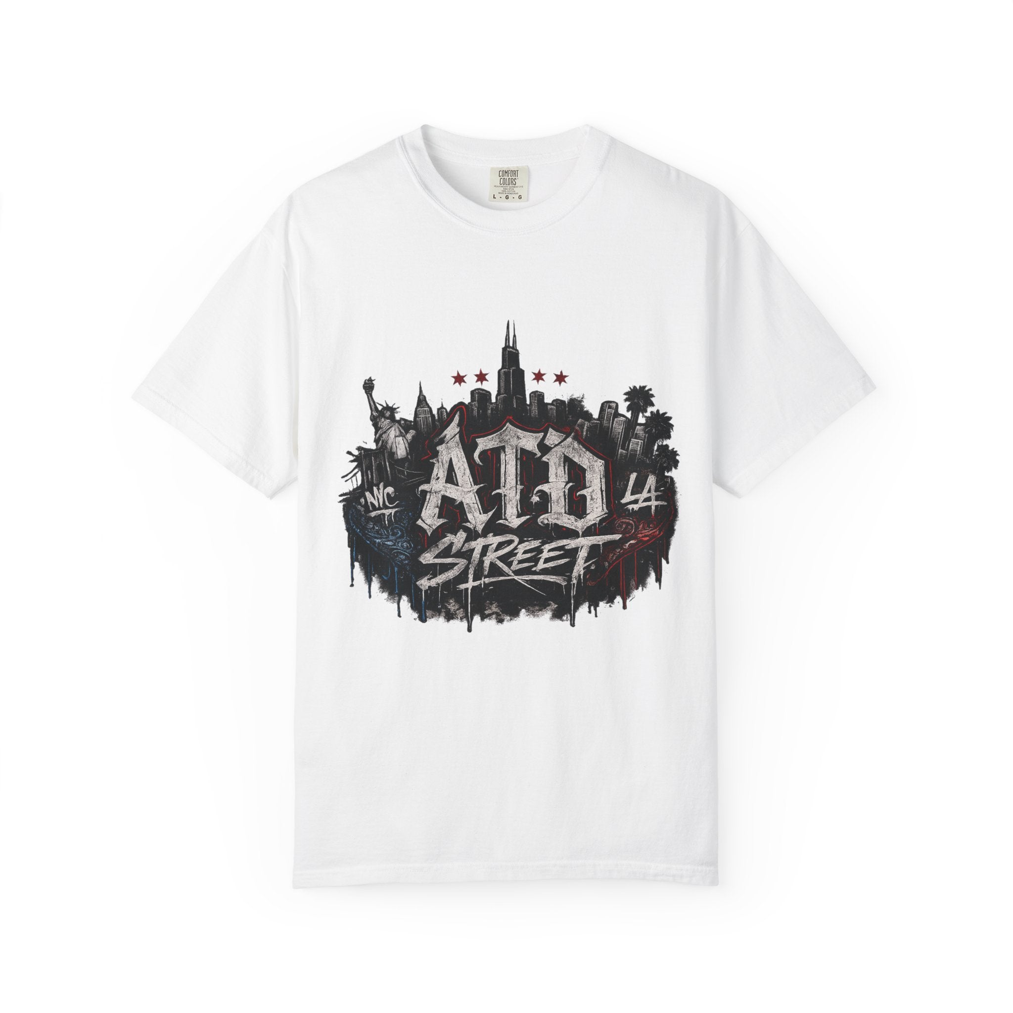 Street City T-Shirt — ATD Street Graffiti Skyline Tee